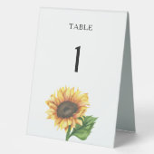 Plaque De Table Numéro de table de mariage pour la fête prénuptial (Recto)
