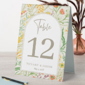Plaque De Table Numéro de table de mariage Prairie Fleurie (En SItu (Tableau))
