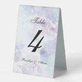 Plaque De Table Numéro de table de Pâques élégant (Recto)