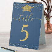 Plaque De Table Numéro de table de remise des diplômes Casquette P (En SItu (Tableau))