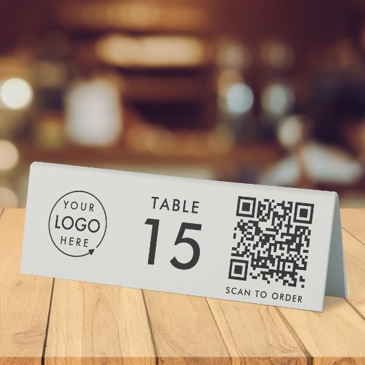 Plaque De Table Numéro de table de restaurant QR Code Scan pour co