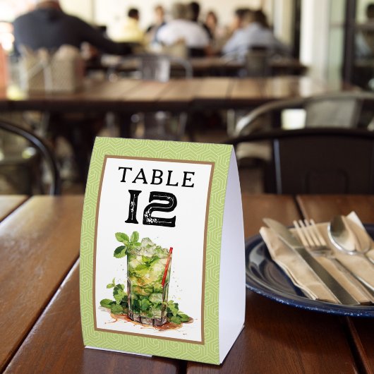 Plaque De Table Numéro de table Derby Mint Julep (Insitu (restaurant))