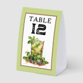 Plaque De Table Numéro de table Derby Mint Julep (Verso)