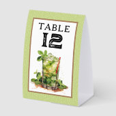 Plaque De Table Numéro de table Derby Mint Julep (Recto)