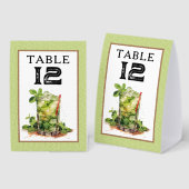 Plaque De Table Numéro de table Derby Mint Julep (Recto/verso)