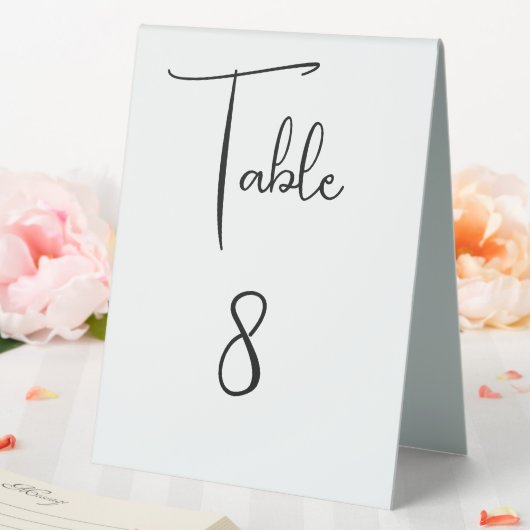 Plaque De Table Numéro de table du script de la fête de mariage mo (In SItu (Mariage))