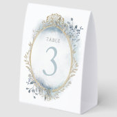 Plaque De Table numéro de table élégant (Recto)