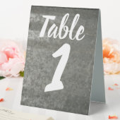 Plaque De Table Numéro de table en tôle galvanisée (In SItu (Mariage))