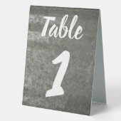 Plaque De Table Numéro de table en tôle galvanisée (Verso)