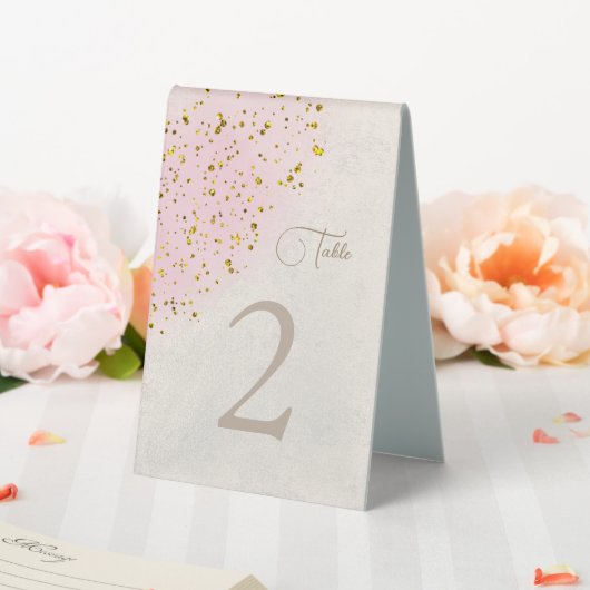 Plaque De Table numéro de table fausse parties scintillant (In SItu (Mariage))