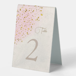 Plaque De Table numéro de table fausse parties scintillant