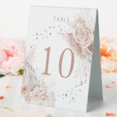 Plaque De Table numéro de table fleurs bohème aquarelle 10 (In SItu (Mariage))