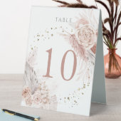 Plaque De Table numéro de table fleurs bohème aquarelle 10 (En SItu (Tableau))