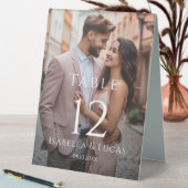 Plaque De Table Numéro de table photo personnalisée moderne (En SItu (Tableau))