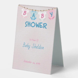 Plaque De Table Numéro de table pour la Baby Shower Layette sur la