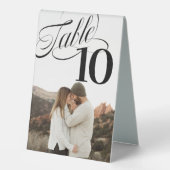 Plaque De Table Numéro De Table Si Fantastique Table Photo Panneau (Recto)