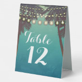 Plaque De Table Numéro de table Tente Card Plage Coucher de soleil (Verso)