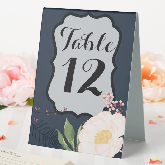 Plaque De Table Numéro de tableau Carte de tente Bébé Cosmos rose (In SItu (Mariage))