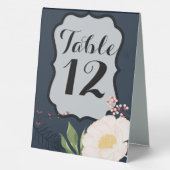 Plaque De Table Numéro de tableau Carte de tente Bébé Cosmos rose (Verso)