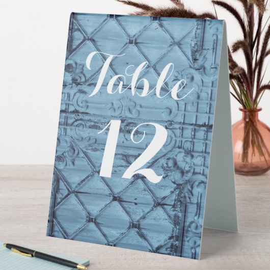 Plaque De Table Numéro de tableau Carte de tente Panneau rustique (En SItu (Tableau))