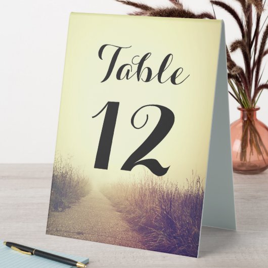 Plaque De Table Numéro de tableau Carte de tente Piste de promenad (En SItu (Tableau))
