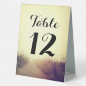 Plaque De Table Numéro de tableau Carte de tente Piste de promenad (Verso)