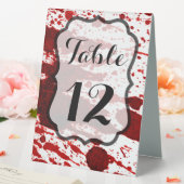 Plaque De Table Numéro de tableau Carte de tente Splateaux sanguin (In SItu (Mariage))