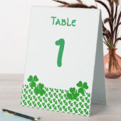 Plaque De Table Numéro de tableau Irlandais Shamrocks Clochers (En SItu (Tableau))