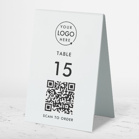 Plaque De Table Numéro de tableau QR Code Restaurant Café Scan to 