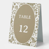 Plaque De Table Numéro du panneau de la tente de table (Recto)