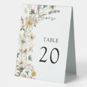 Plaque De Table Numéro floral (Recto)