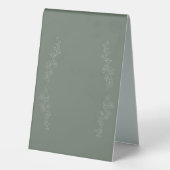 Plaque De Table Numéros de table (Verso)