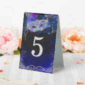 Plaque De Table Numéros de table de fête masquée carte (In SItu (Mariage))