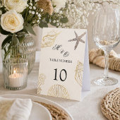 Plaque De Table Numéros de table de mariage côtier de la Côte d'Iv