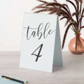 Plaque De Table Numéros de table de mariage élégants (En SItu (Tableau))