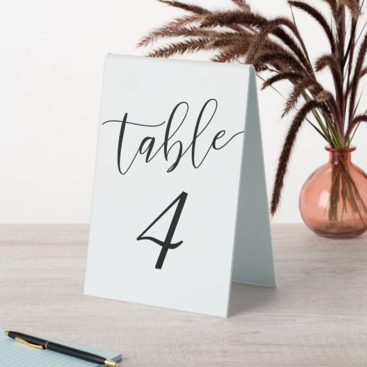 Plaque De Table Numéros de table de mariage élégants (En SItu (Tableau))