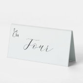 Plaque De Table Numéros de table de mariage officiels et élégants (Recto)