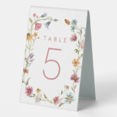 Plaque De Table Numéros de table floraux pour fête de fleurs sauva (Verso)