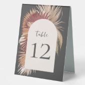 Plaque De Table Oasis tropicale Boho Élégance côtière gris (Recto)