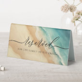 Plaque De Table Ocean Beach Mariage d'été Réservé (En SItu (Tableau))