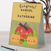 Plaque De Table October Halloween Wedding Shower Table Tent Sign (En SItu (Tableau))