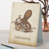 Plaque De Table Octopus Avec Flask Chimie Laboratoire De Sciences (En SItu (Tableau))