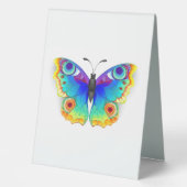 Plaque De Table Oeil de paon arc-en-ciel (Recto)