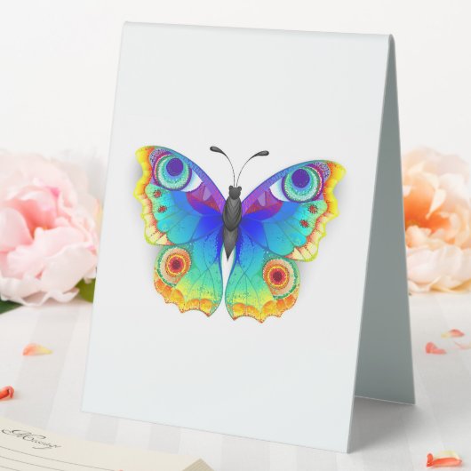 Plaque De Table Oeil de paon arc-en-ciel (In SItu (Mariage))