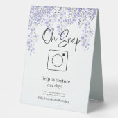 Plaque De Table Oh Snap Table Top Sign (Recto)