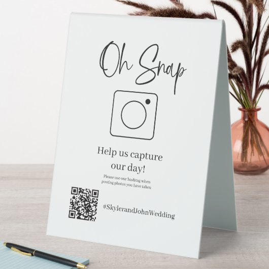 Plaque De Table Oh Snap Table Top Sign (En SItu (Tableau))