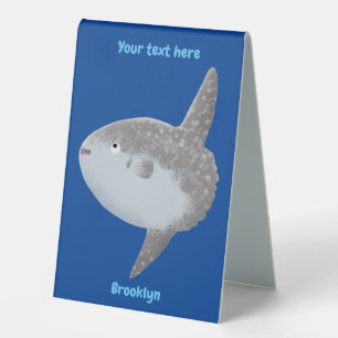 Plaque De Table Oiseau de mer mola mola mignonne caricature