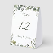 Plaque De Table Olive Floral Wedding (Verso)