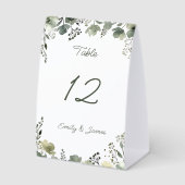 Plaque De Table Olive Floral Wedding (Recto)