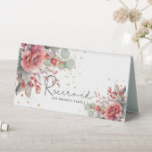 Plaque De Table Ombre rose Foncé Plat Bleu Duché Siège (En SItu (Tableau))